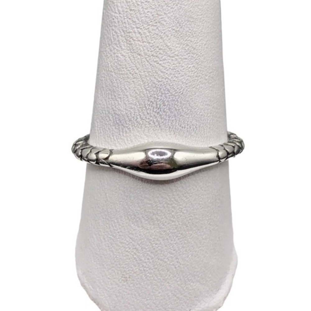 Michael Dawkins sterling silver pebble ring